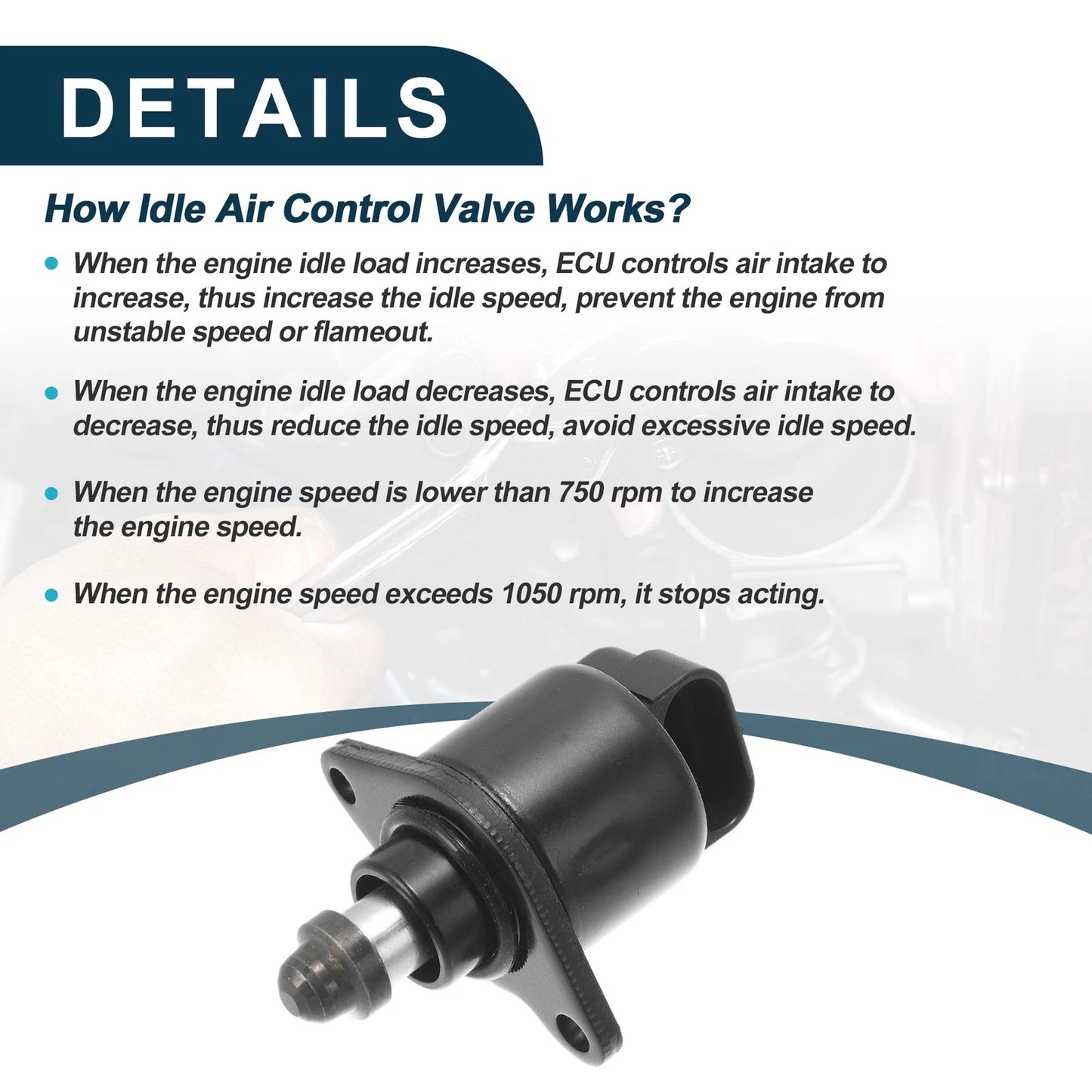 Idle Air Control Valve for Peugeot 206 (2000-2009)
