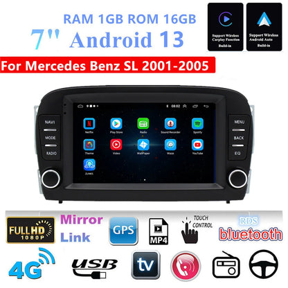 7" Head Unit Navigation for Benz SL R230 SL350 SL500 SL55 SL600 SL65 (2001-2005)