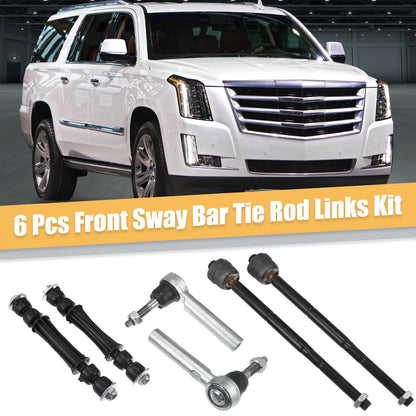 6 x Tie Rod Sway Bars Inner Outer for Cadillac Escalade (2015 - 2019)