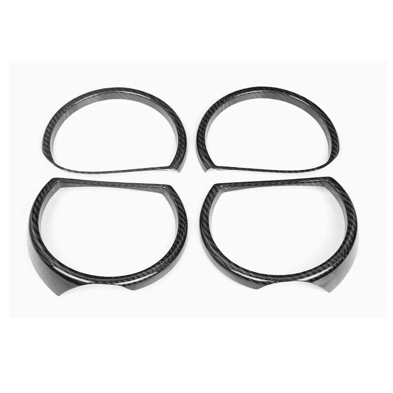 Carbon Fiber Headlight Ring Cover Trim for Dodge Challenger SRT 2015-2023