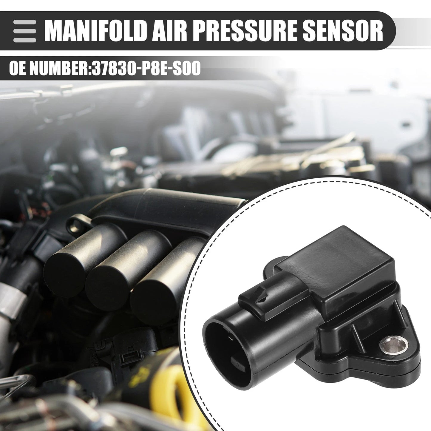 MAP Manifold Air Pressure Sensor for Honda CR-V 2.0L L4 (2012-2016)