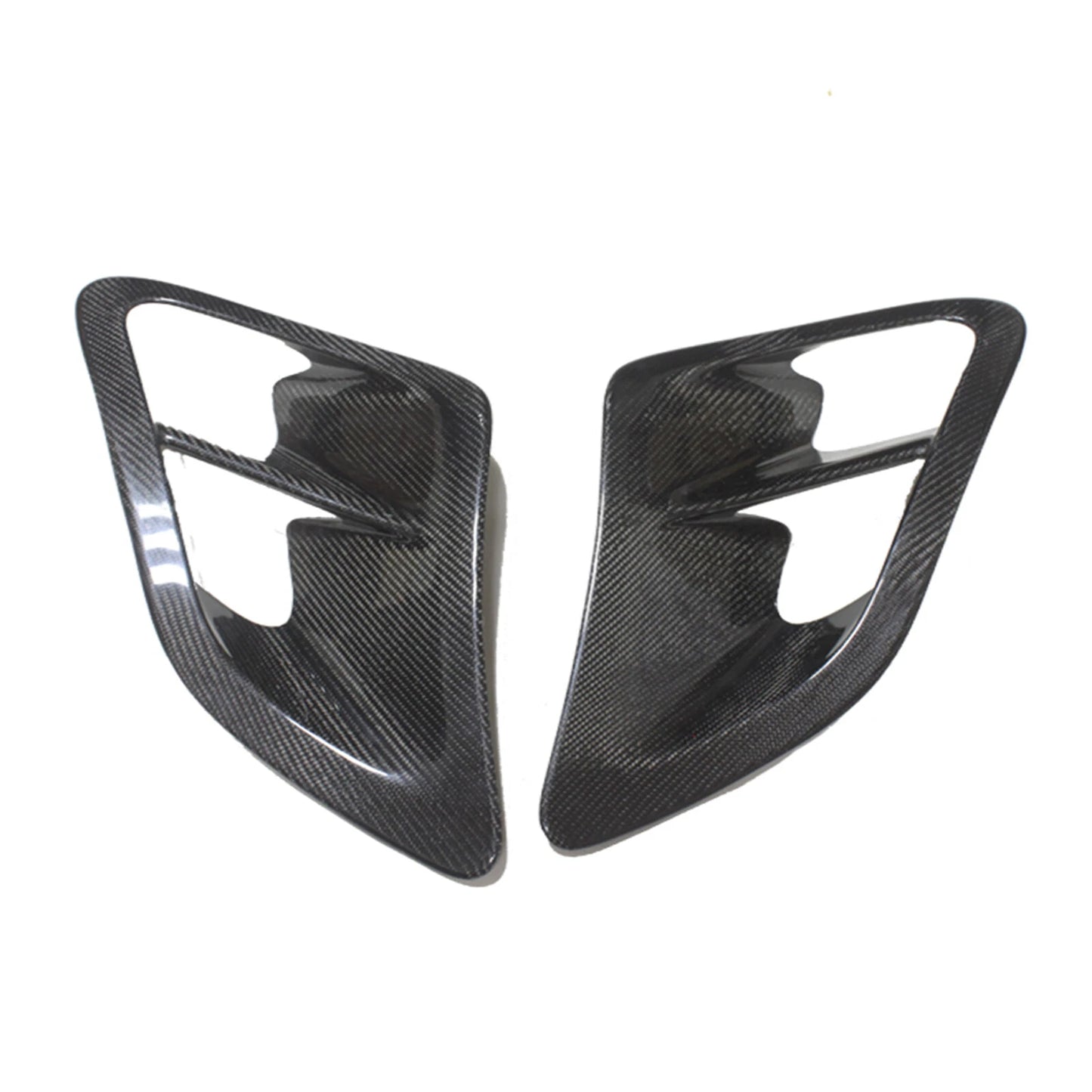 Black Carbon Fiber Side Fender Covers for Porsche 911 997 Turbo (2004-2012)