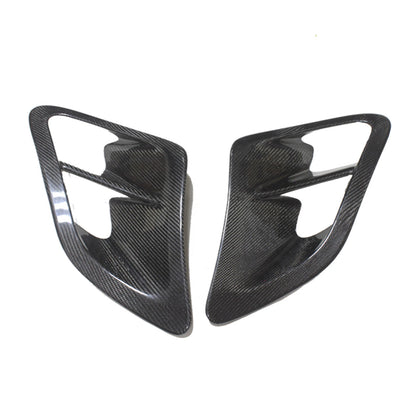 Black Carbon Fiber Side Fender Covers for Porsche 911 997 Turbo (2004-2012)