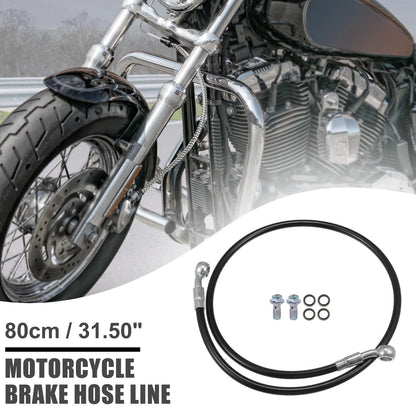 Brake Hose / 80cm / Hydraulic Brake Line Oil Hose Black for Motorcycle