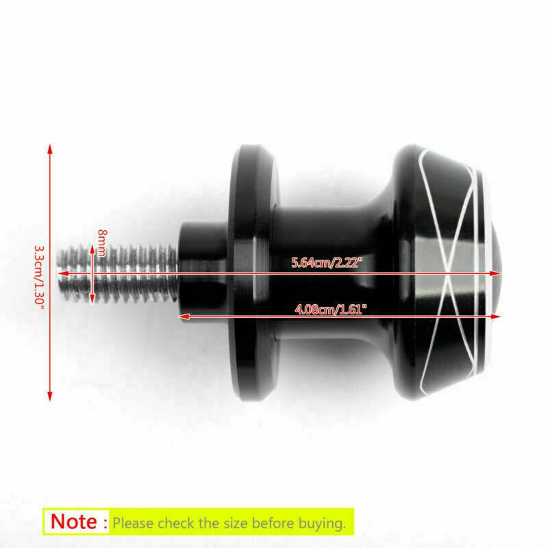 8mm Moto CNC Stand Mounts for Suzuki Honda Silver AH