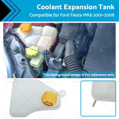 Radiator Expansion Bottle Tank w/ Cap for Ford Fiesta MK6 (2001-2008)