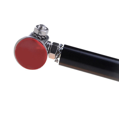 Black Universal Adjustable Bumper Lip Splitter Strut Rod for Various Models