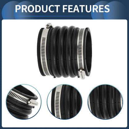 Car Intake Hose Tube with Clamps for Toyota Camry (2002-2006) - 1 x Black