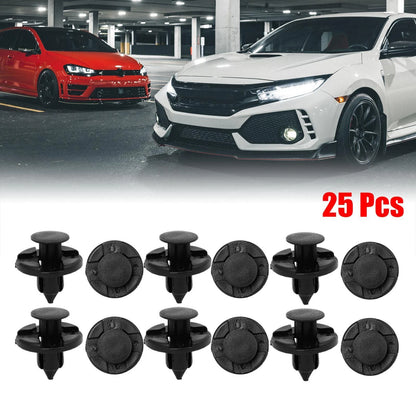 25 Plastic Rivets Retainer Clips 8mm for Nissan