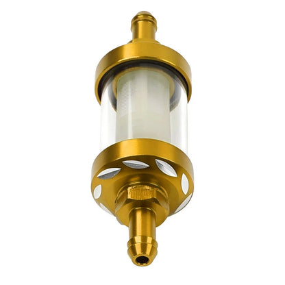 Inline Motorcycle Fuel Filter for Gas Petrol - Reusable