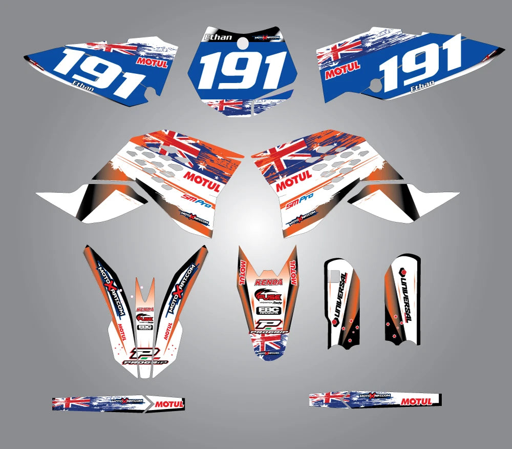 Custom Graphic Kit - AUSSIE PRIDE for KTM 65 SX (2009-2015)
