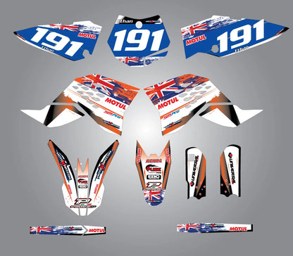Custom Graphic Kit - AUSSIE PRIDE for KTM 65 SX (2009-2015)