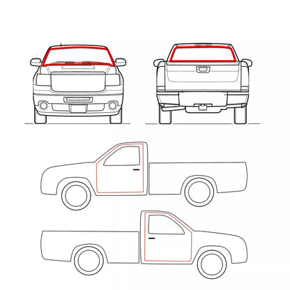 Complete Weatherstrip Seal for Mitsubishi Triton L200 Express Dodge Ram 50 1978-1996