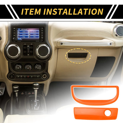 Glove Box Handle Switch Cover for Jeep Wrangler JK (2007-2017) - Orange