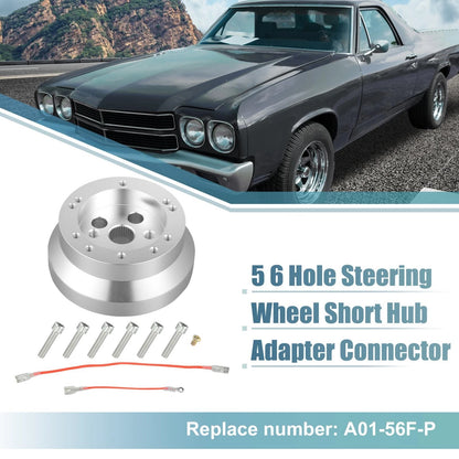6-Hole Steering Wheel Short Hub Adapter for GM Chevy