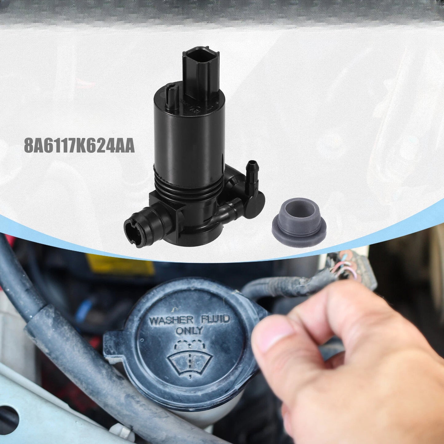 Washer Motor Pump for Ford Fiesta Mk7 Mk8 (2008–2023)