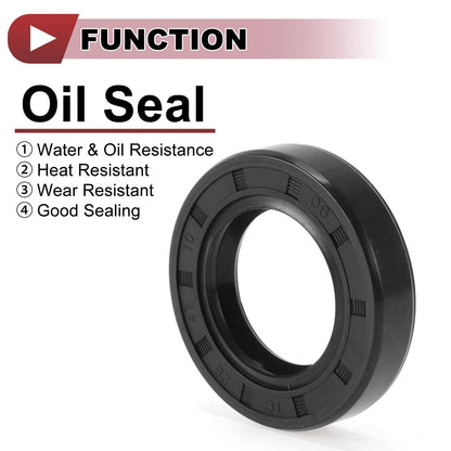 Rotary Shaft Seal / 28x47x10mm 5 Pcs / Oil Seal Nitrile 70 Durometer Rubber