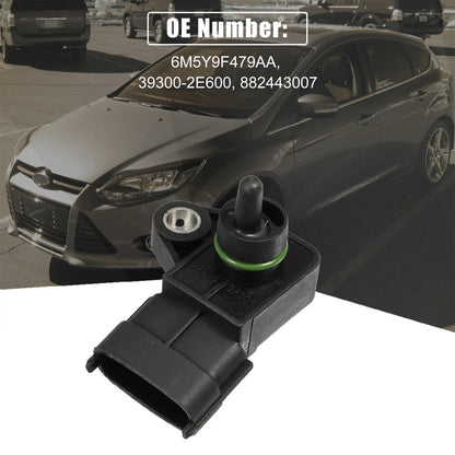 Intake Pressure MAP Sensor for Hyundai Niro (2017-2023) - Plastic Metal Black