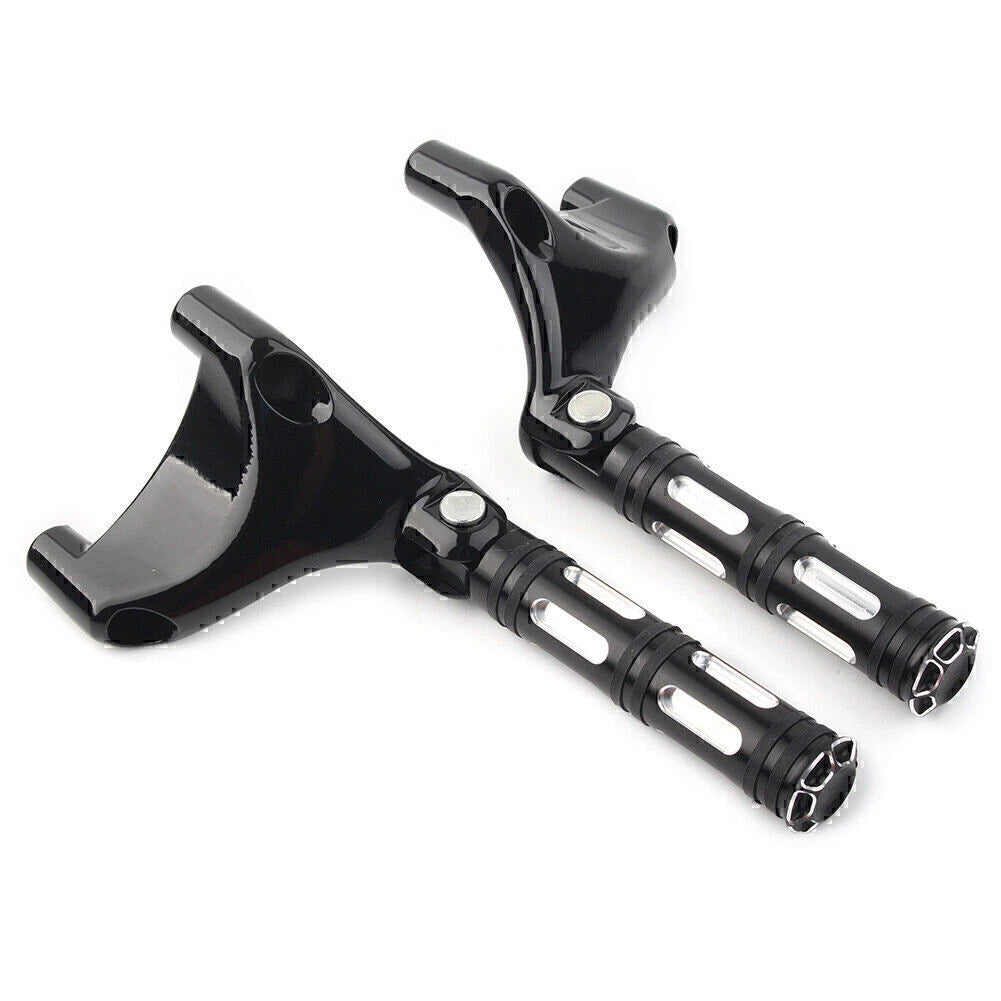 Black Rear Passenger Footrest Peg Mount for Harley Sportster XL883 XL1200 (2004-2013)