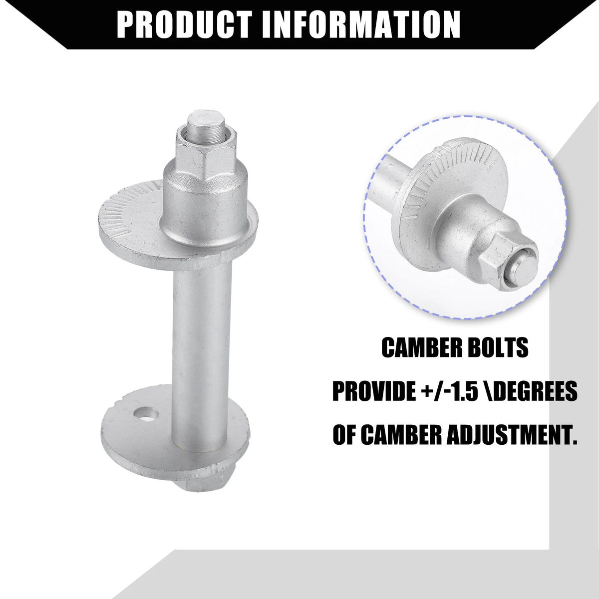4 x Lower Control Cam Plate Toe Adjust Bolts for Toyota 4Runner (1995-2004)