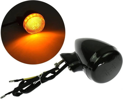 4 x 39mm Motorcycle Fork Clamp LED Turn Signal Lights for Suzuki Honda