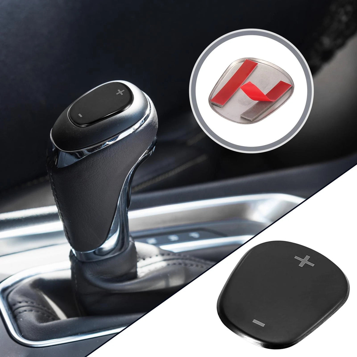 Gear Shift Knob Cover Sticker for Chevrolet Equinox (2018-2020) Black
