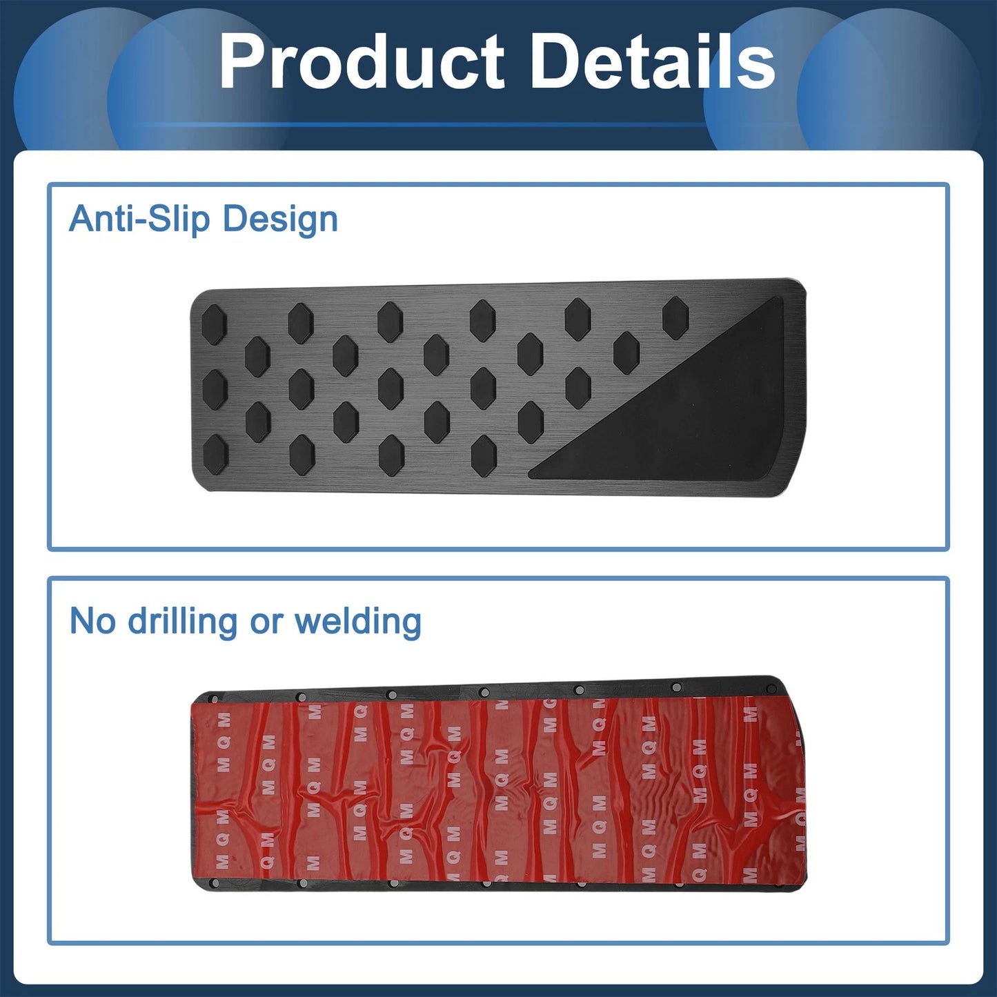Footrest Pedal Cover for Jeep Grand Cherokee (2022-2025) Aluminum Alloy