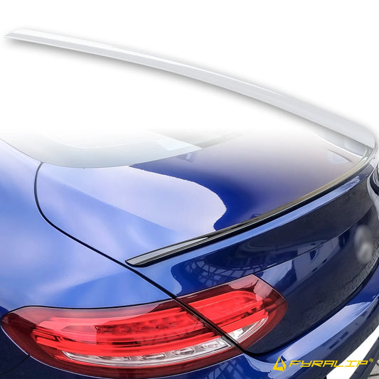 149 White Boot Lip Spoiler for Mercedes-Benz W205 (2015-2020)