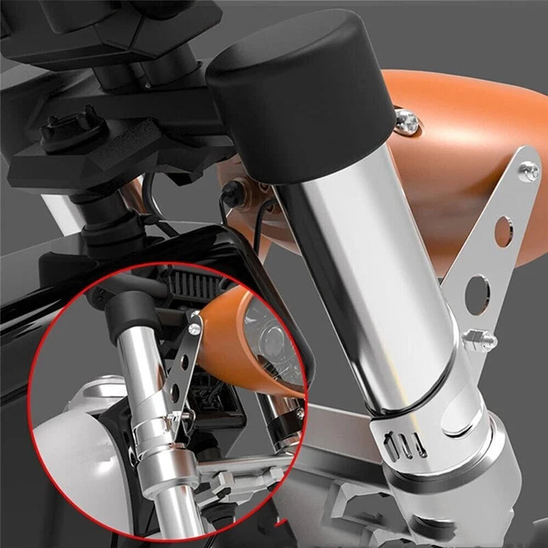 28-34mm Fork Ear Headlight Mount Brackets for Chopper Cafe Racer