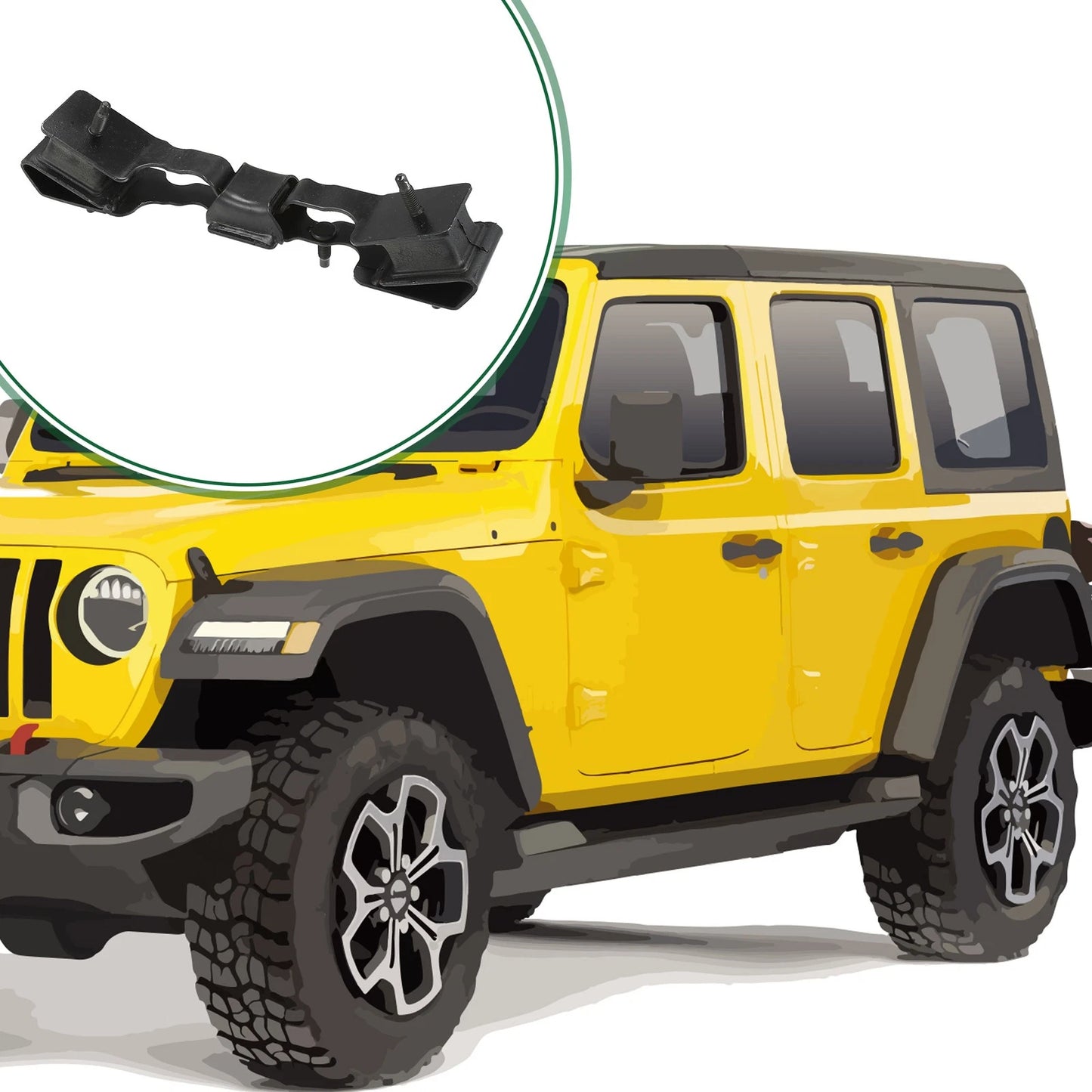Engine Motor Mount for Jeep Wrangler 3.8L (2007-2011)