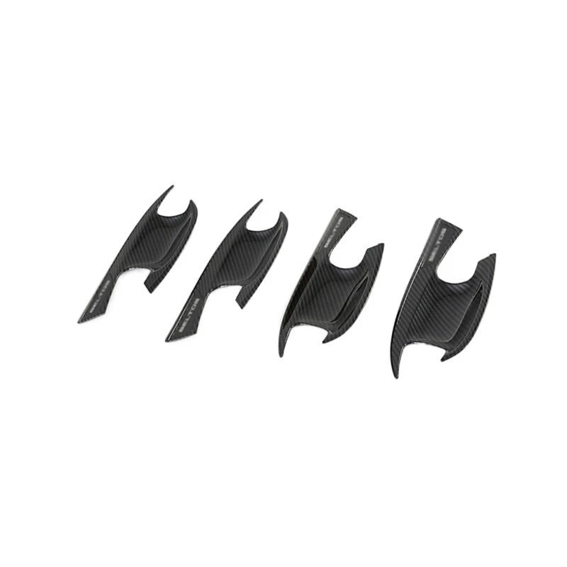 9Pcs Carbon Fiber Door Handle Cover+Cup Trim for Kia Seltos (2020–2023)