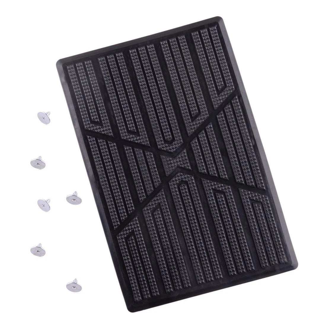 Black Car Floor Carpet Pad Heel Foot Mat Pedal Patch Cover 25x16cm