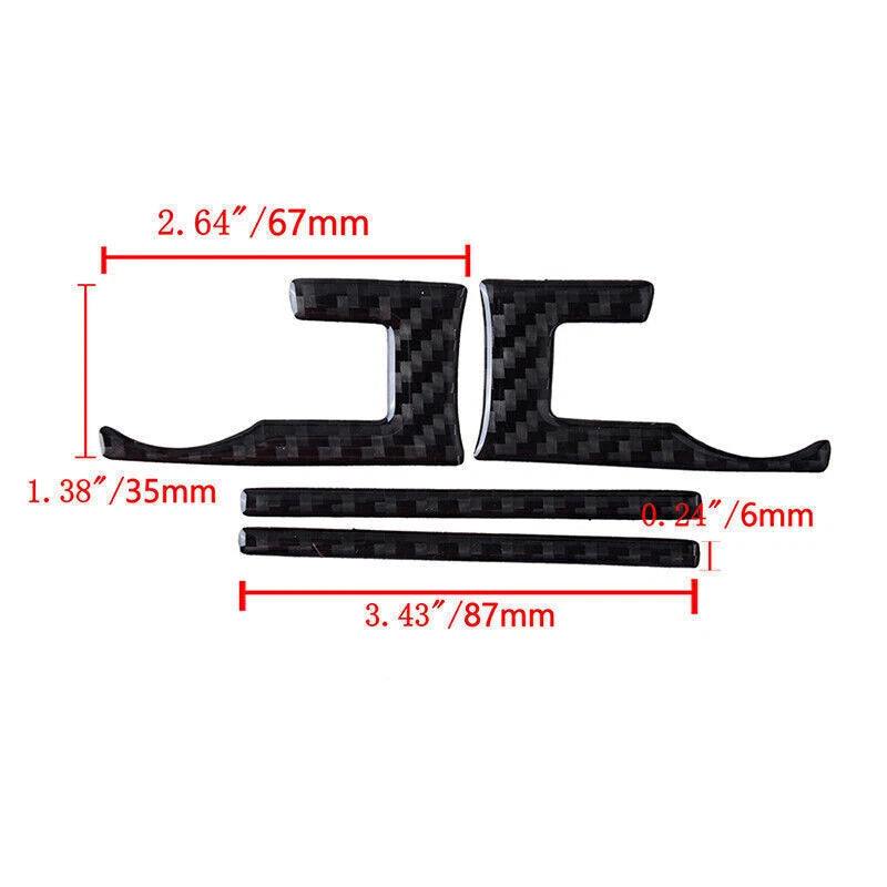 Carbon Fiber Interior Sound Equipment Button Trim for Ford Mustang (2015-2021)
