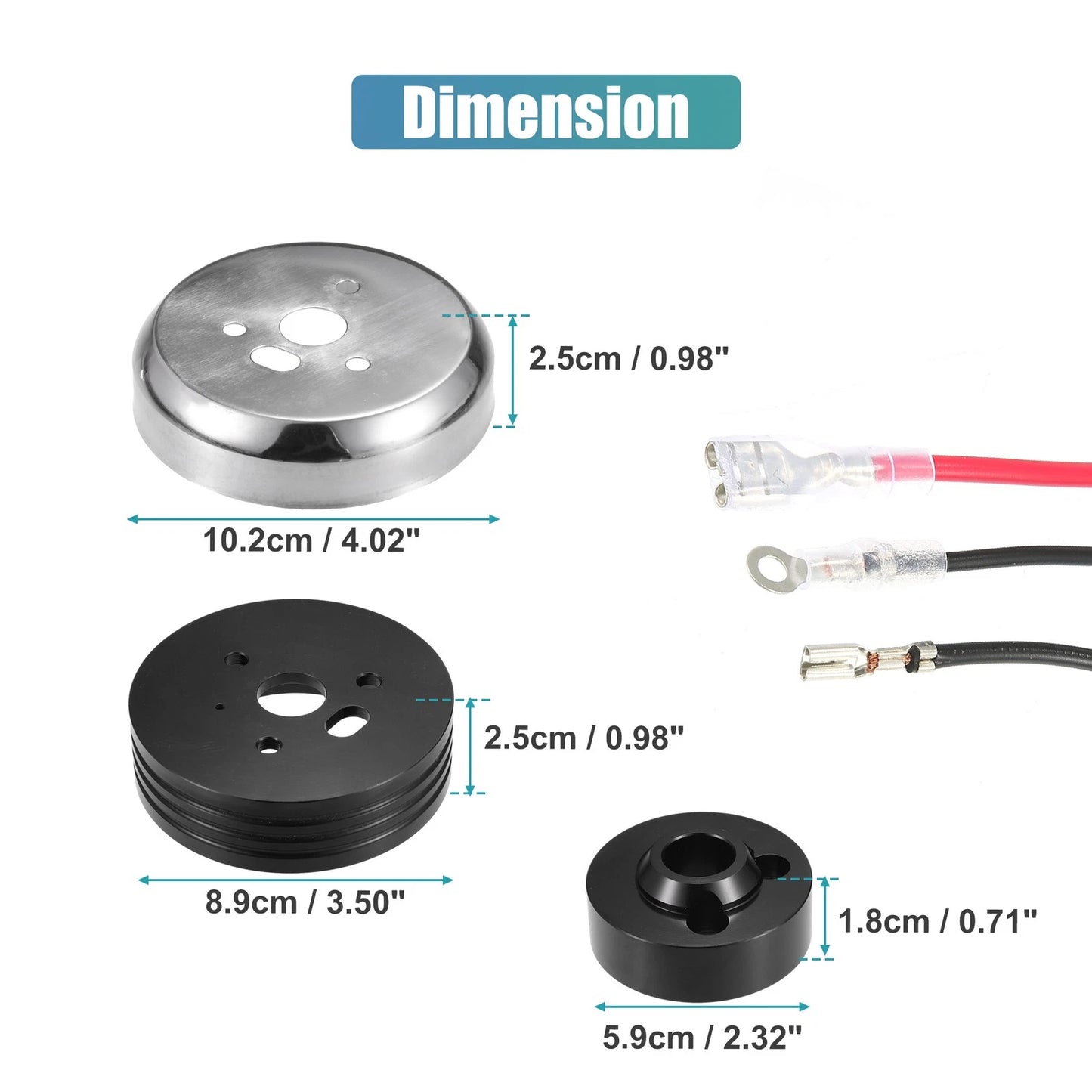 Billet Steering Wheel Short Hub Adapter Connector for Chevy GM