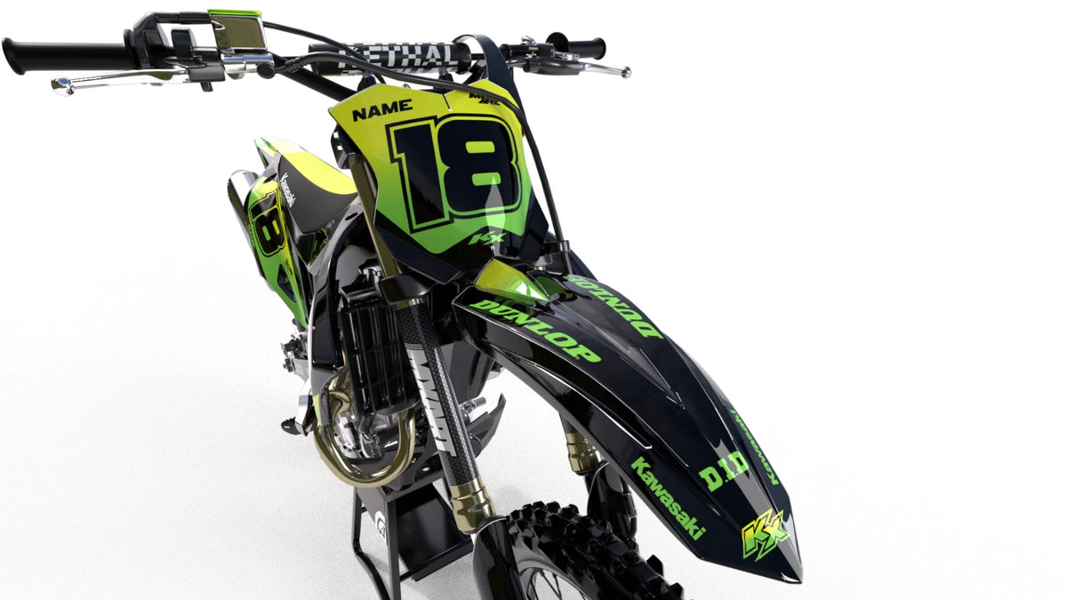 Kawasaki KLX 140 Heavy Style Decals Stickers Graphics (2019-2023)