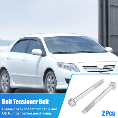 2 x M12x1.5mm Automobile Pulley Tensioner Bolts for Toyota Corolla (1998–2008)