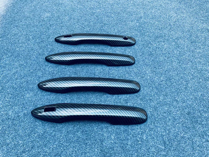 Door Handle Carbon Fiber Cover Trim for Toyota Harrier Venza (2020-2024)