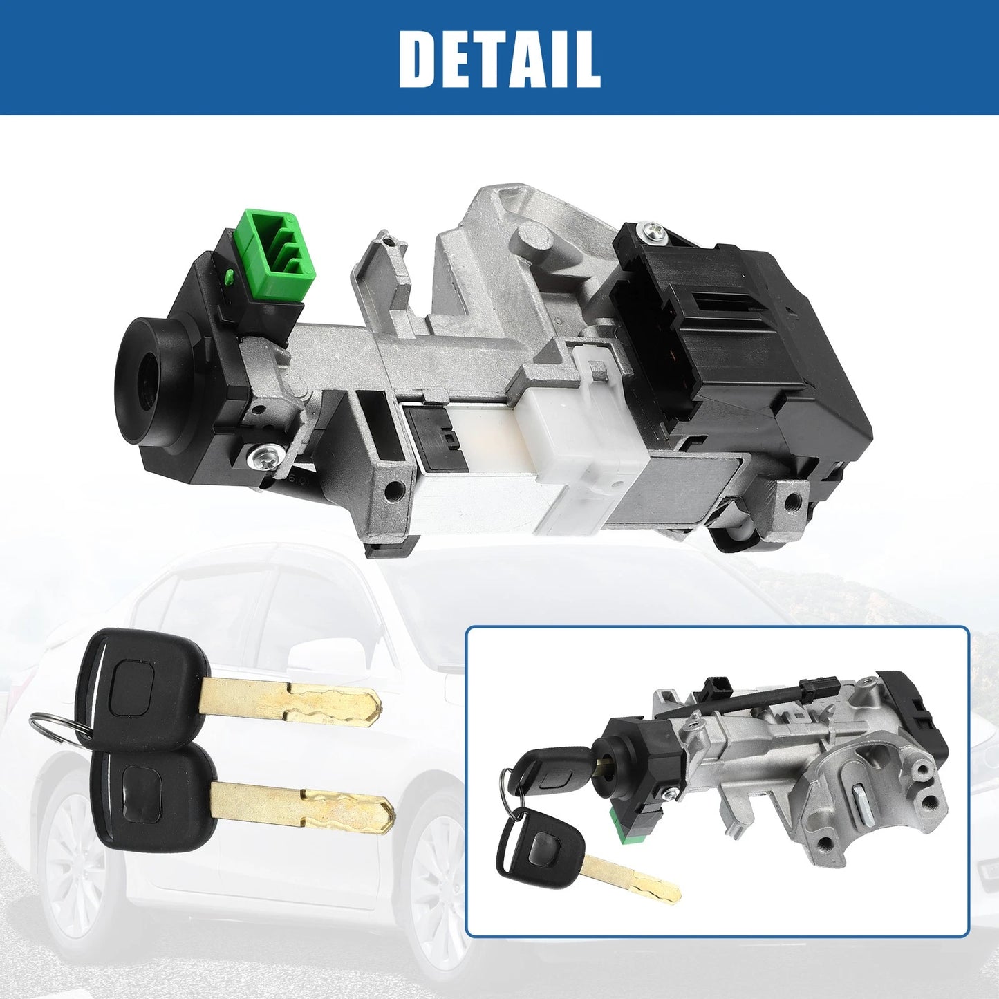 Ignition Switch Lock Cylinder Assembly Kit for Honda Accord (2013-2017)