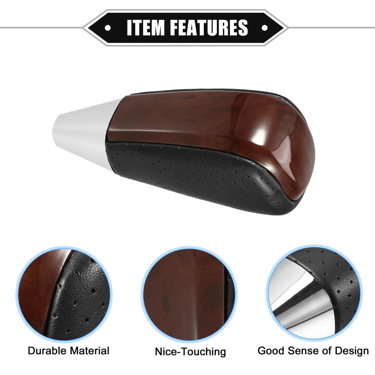 Drilled Wood Grain Gear Shift Knob for Toyota Land Cruiser (2008-2021)