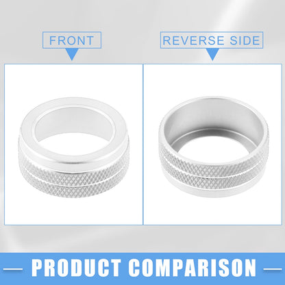 AC Control Switch Knob Cover for Toyota Corolla (2020-2022) - Silver Tone, 2 x