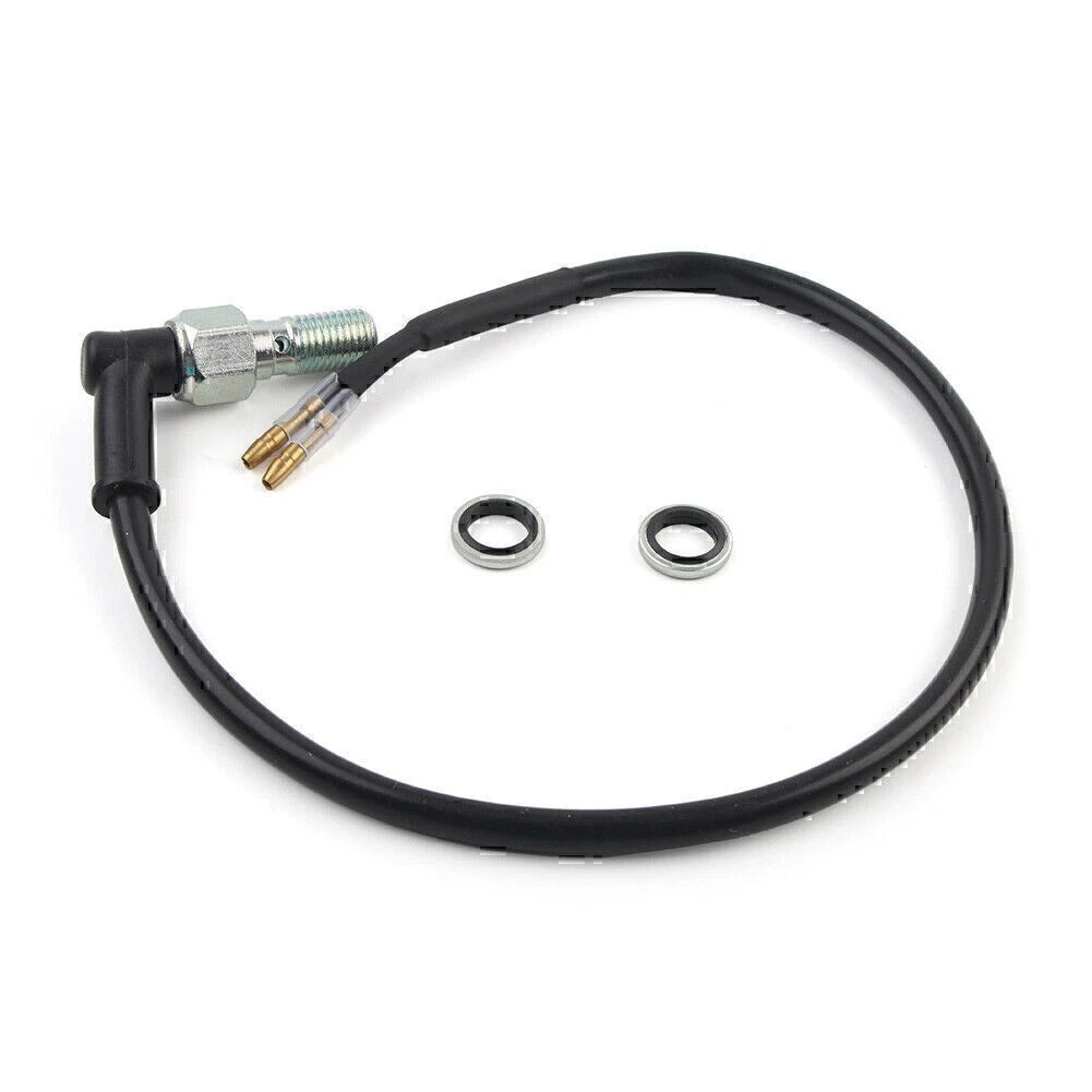 Black Hydraulic Brake Light Switch Bolt M10 for Motorcycle ATV
