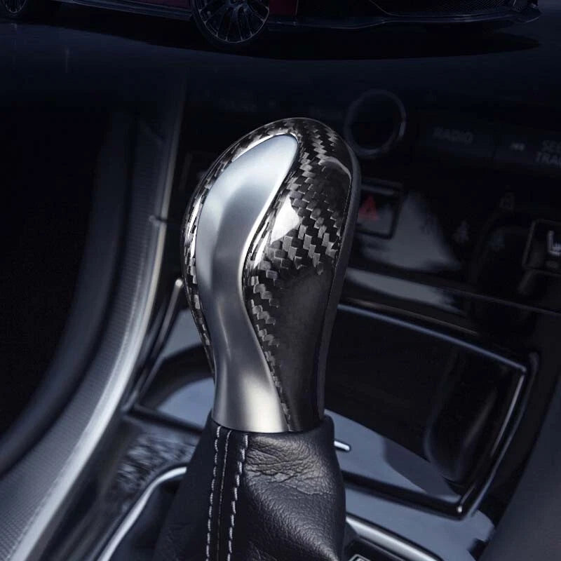 Real Carbon Fiber Gear Shift Knob Cover Trim fit for Infiniti Q50 Q60 2014-2020