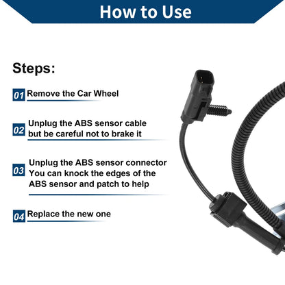 ABS Wheel Speed Sensor for Chevrolet Silverado Rear Left