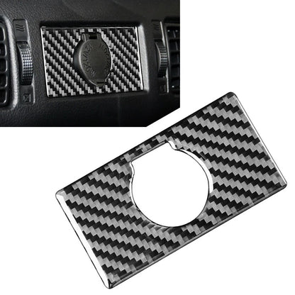 Black Carbon Rear Cigarette Lighter Switch Cover Trim for Toyota Tundra (2014-2021)