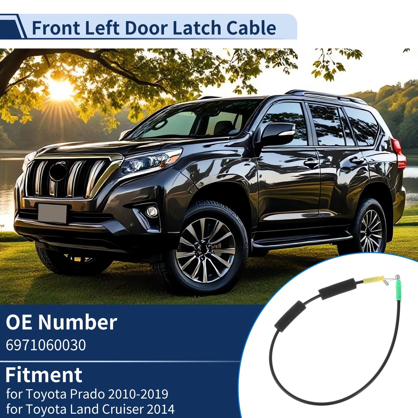 Door Latch Cable for Toyota Prado (2010–2019)