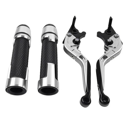 Folding Extendable Brake Clutch Levers & Handlebar Grips for Kawasaki ZX6RR