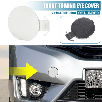 Front Bumper Tow Hook Cover for Honda Fit Jazz GK5 (2014-2017) White