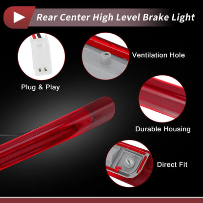Red High Mounted LED Third Brake Light for Toyota Land Cruiser (2008-2021)