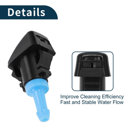 Windshield Washer Nozzle with Gasket & Fluid Hose for Dodge - 1 Set