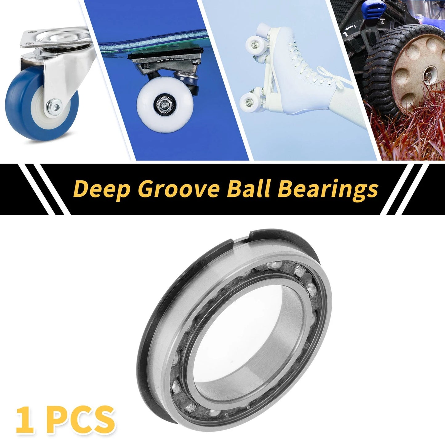 40x62x12mm Deep Groove Ball Bearings P6 for Scooter Skateboard Wheel
